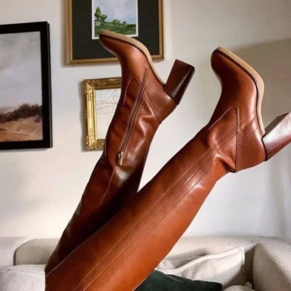 Vince Camuto Brown Over the Knee Boots